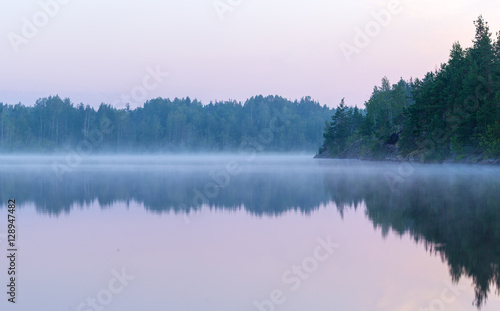 Fototapeta Naklejka Na Ścianę i Meble -  summer morning fog