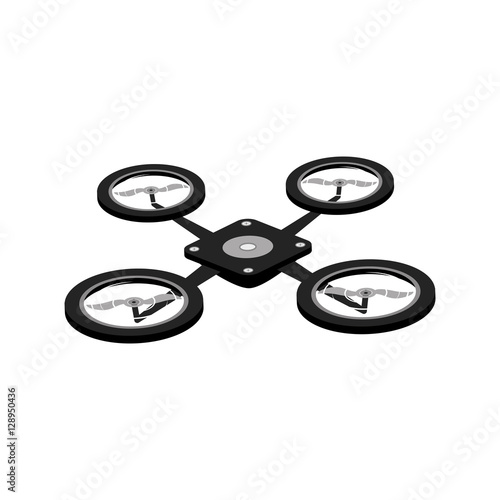 Drone robot technology icon vector illustration graphic design