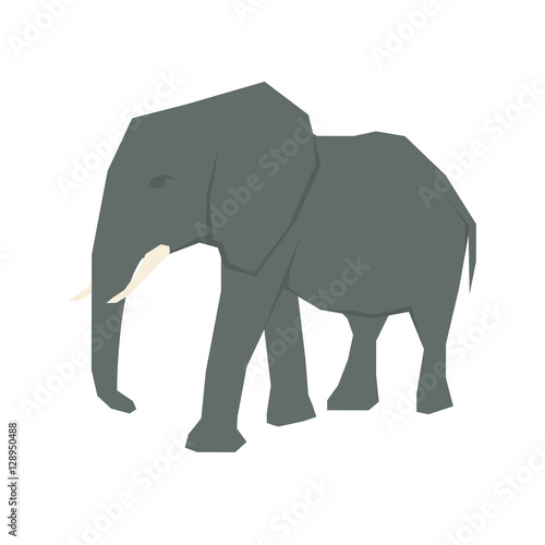 elephant african animal icon vector illustration graphic design © djvstock
