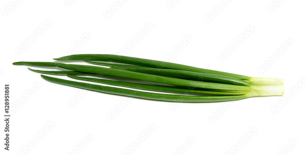 Fototapeta premium Green onion isolated on white background