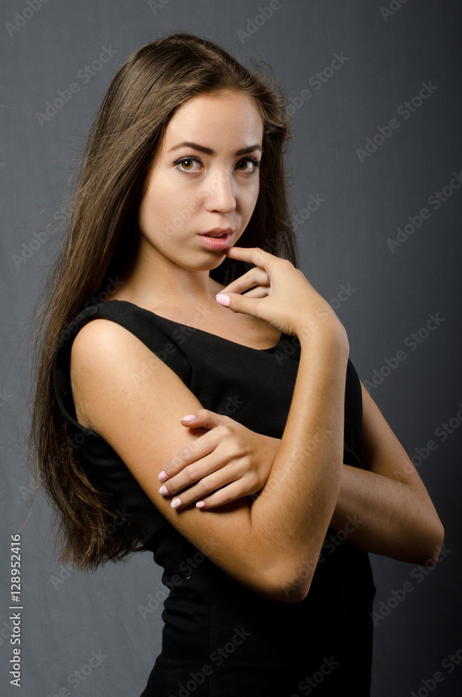 beautiful girl in black dress beautiful girl in black dress