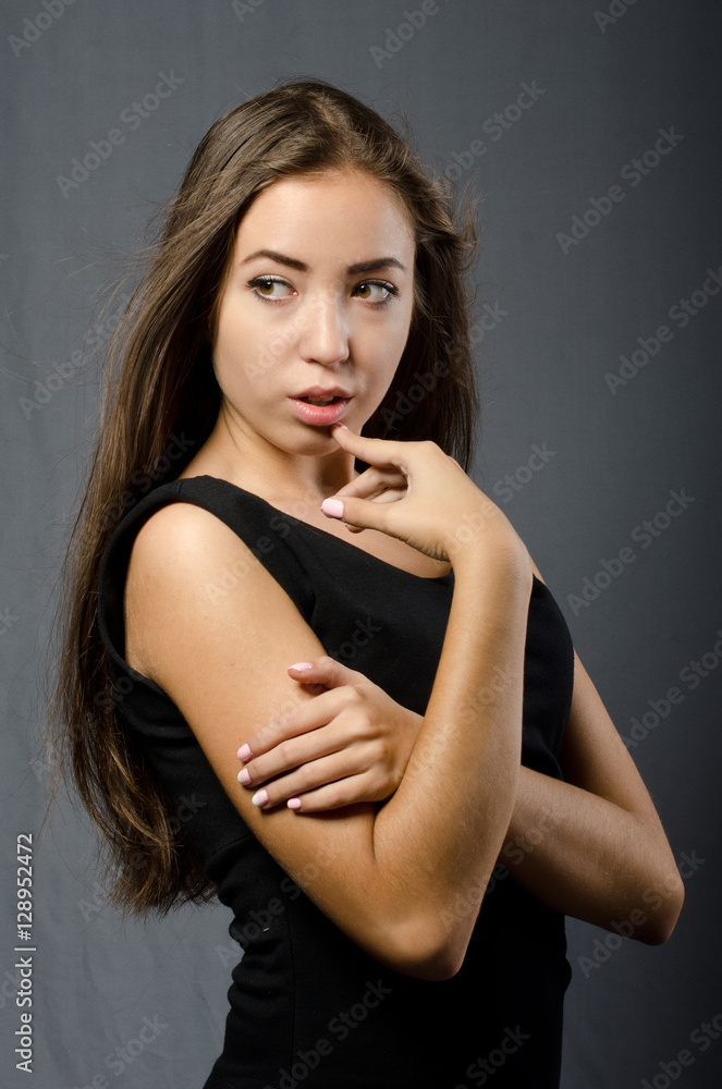 beautiful girl in black dress beautiful girl in black dress