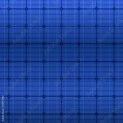 Detailed blue electric solar panel pattern. Vector illustration