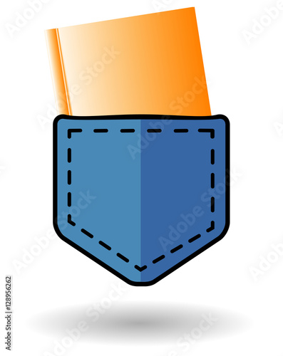 Pocket book vector icon