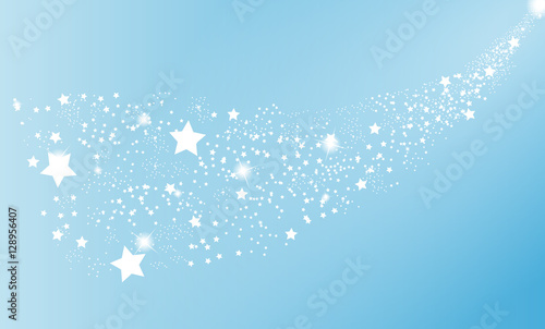 The mysterious starry space. Vector Illustration.