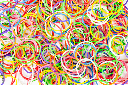 colourful elastic rubber band