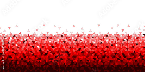 Bannière Abstrait Triangle Rouge