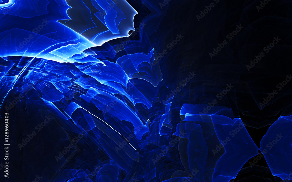 Obraz premium Abstract fractal computer-generated image. Digital artwork creative graphic design.