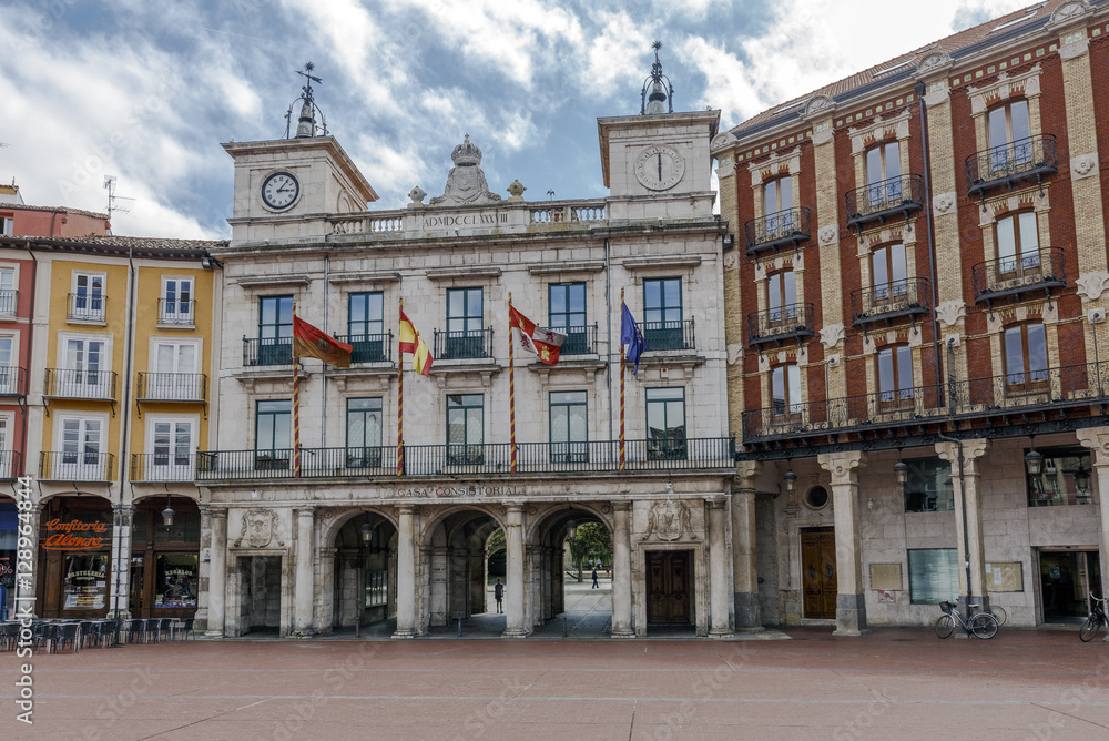  Town hall of the city of Burgos, Castilla Spain