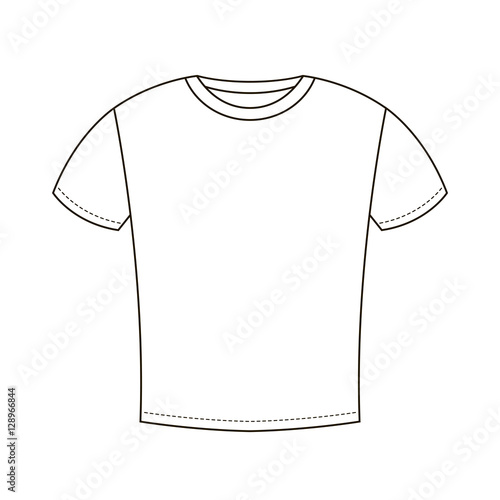 White t-shirt design template