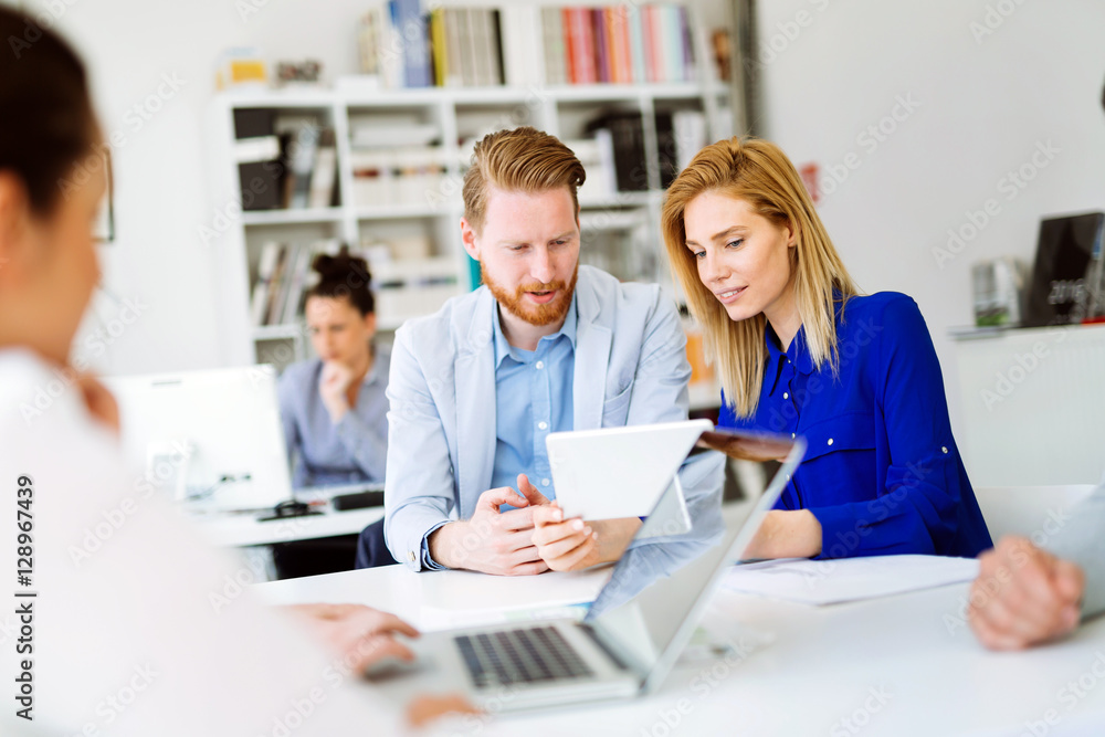 Business people working in office Business people working in office