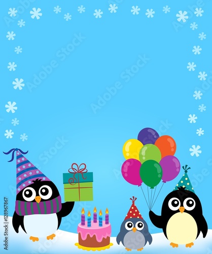 Party penguin theme image 3