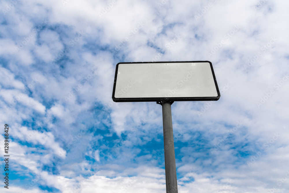 blank road sign on background sky blank road sign on background sky