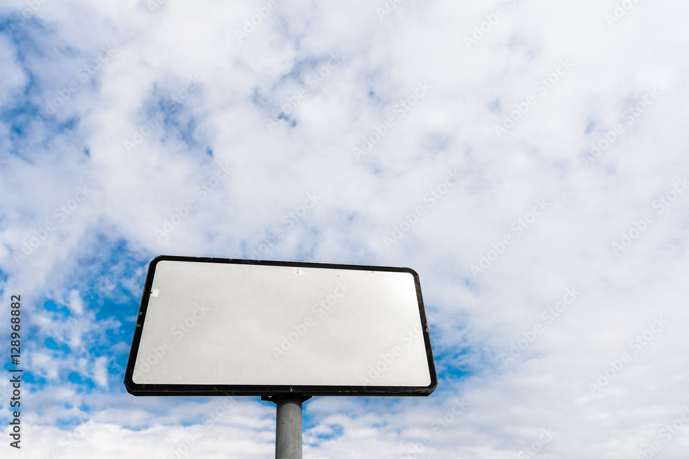 blank road sign on background sky blank road sign on background sky
