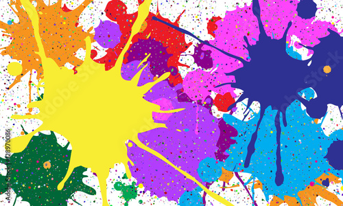 Abstract background of colored blots.Vector