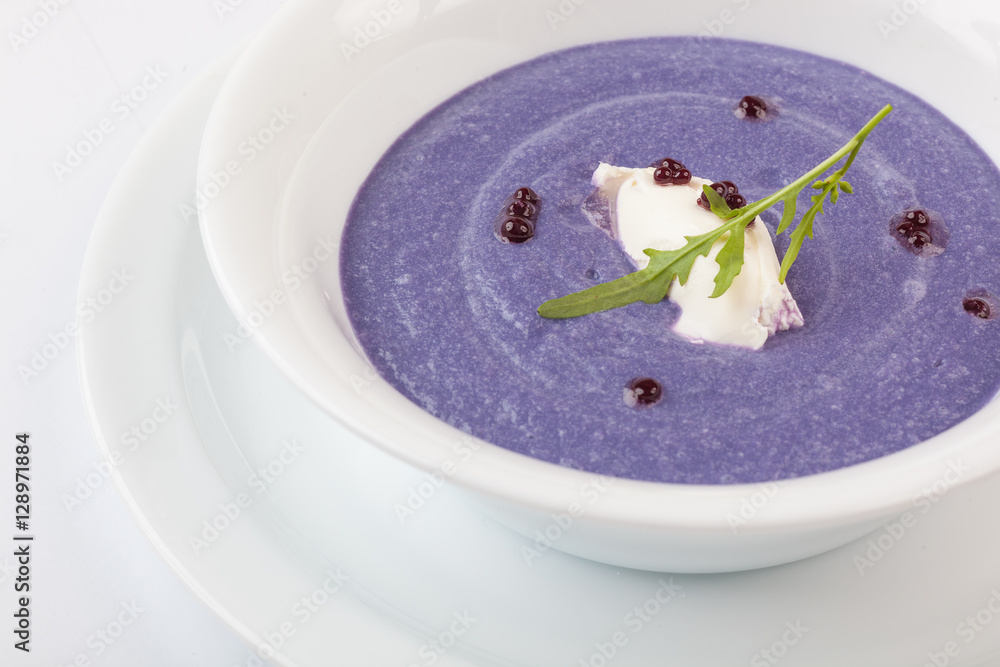 Red cabbage puree soup Red cabbage puree soup