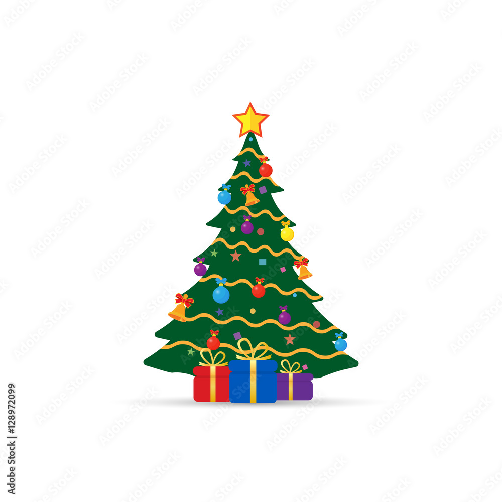 Christmas tree with gifts Christmas tree with gifts