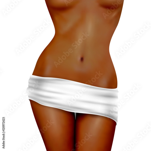 Dark Skin Slim Female Body