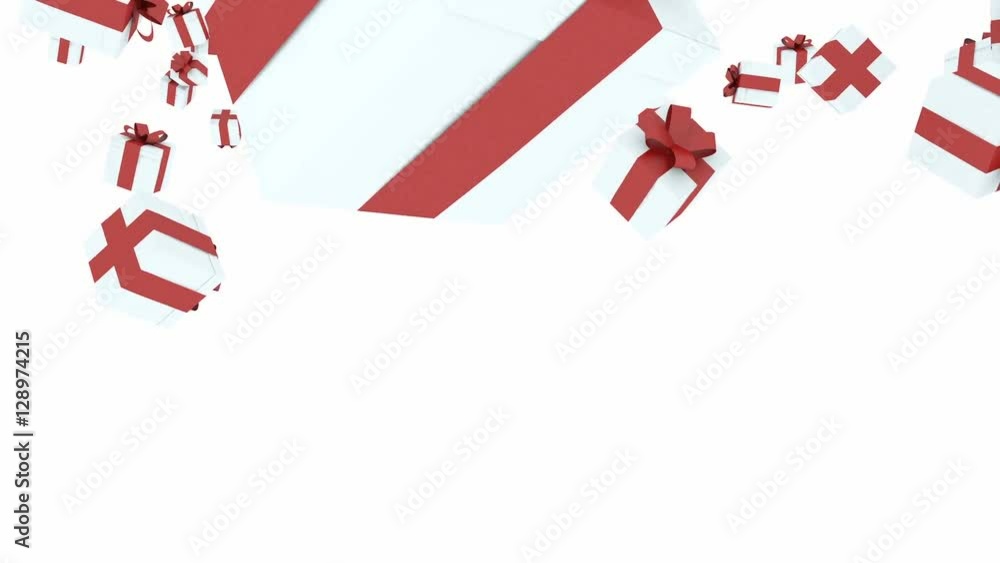 3D Animation - Gift boxes falling 3D Animation - Gift boxes falling