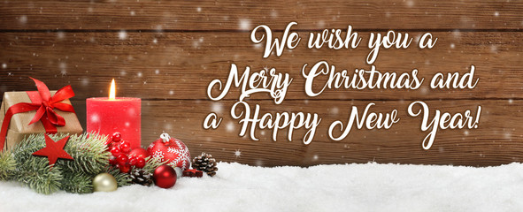 We wish you a Merry Christmas