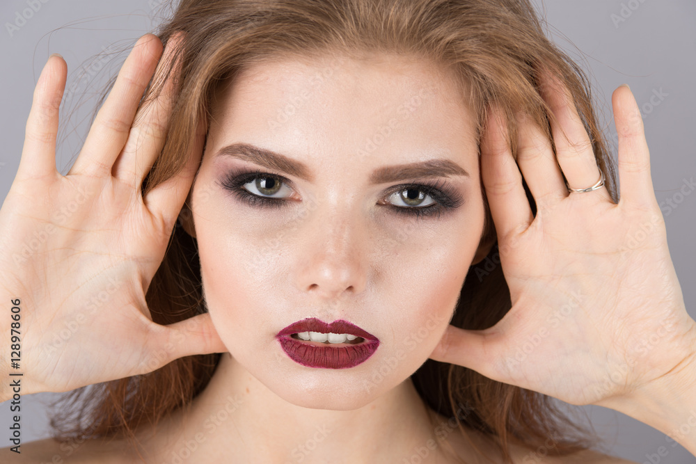 Face of beautiful young woman Face of beautiful young woman