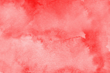 Abstract red watercolor background