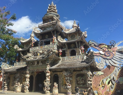 Linh Phuoc Pagoda in Da Lat, Vietnam