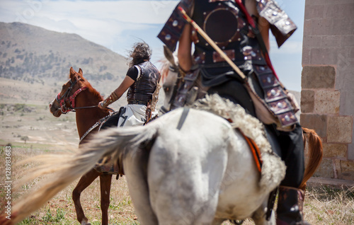 Costume of the Turks and horse riding