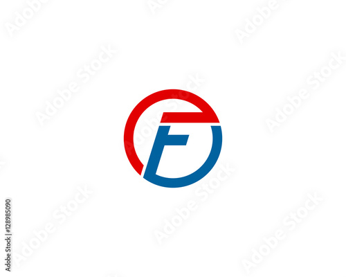 Free Download Initial Letter F Circle Line Logo Design Template - GFXLoad