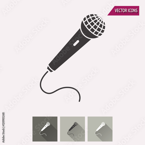 Microphone - vector icon.