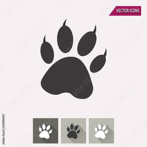 Paw - vector icon.