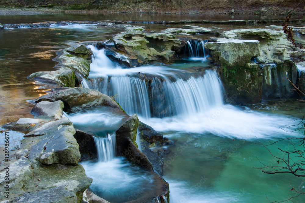 Fototapeta premium Waterfall cascades, Switzerland
