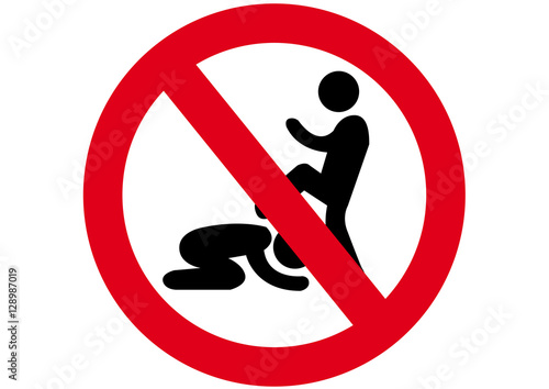 Schild Prügeln verboten
