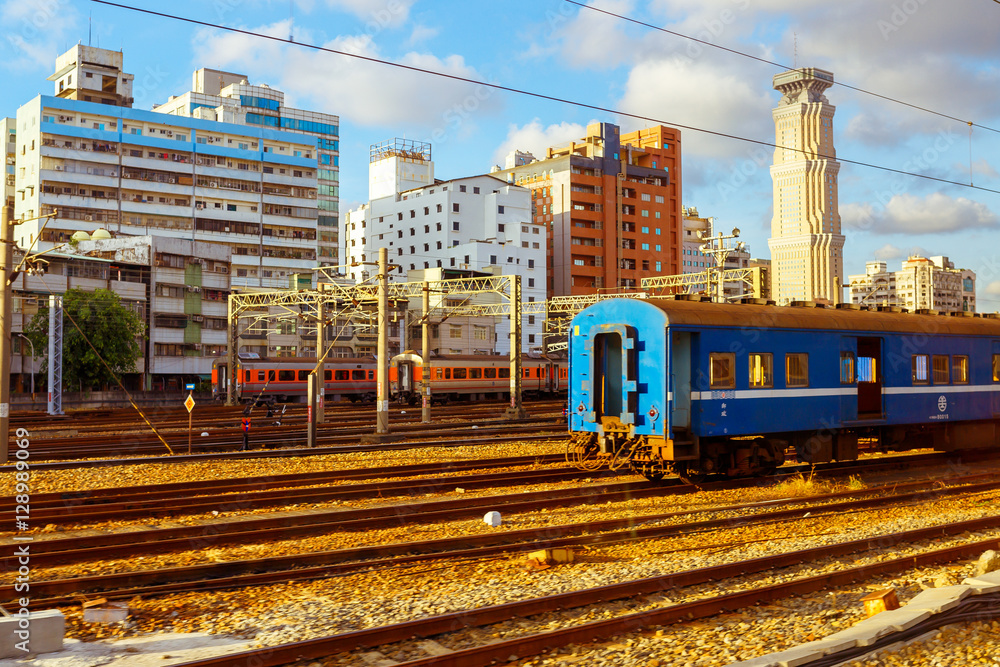 Fototapeta premium Train station