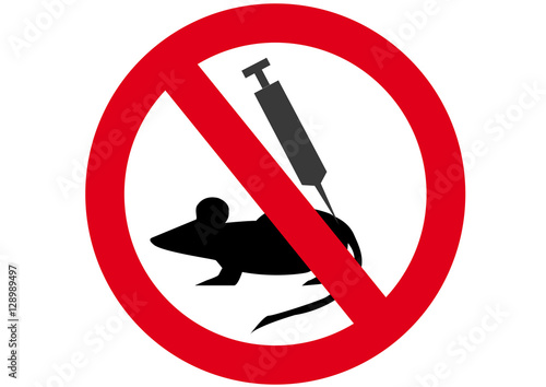 Schild Tierversuche verboten