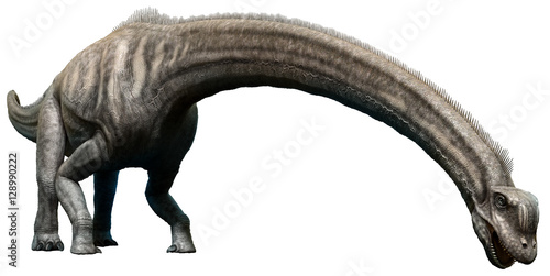 Sauroposeidon from the Cretaceous era 3D illustration photo