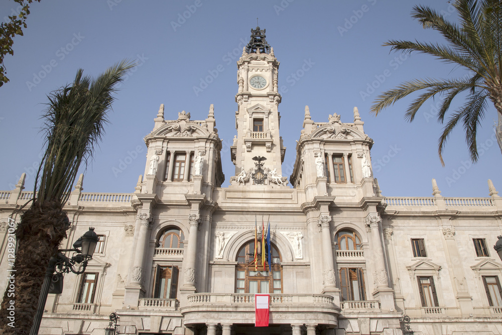 Facade of City Hall; Valencia