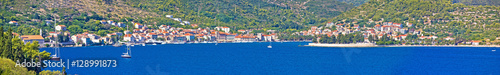 Island of Vis waterfront panorama