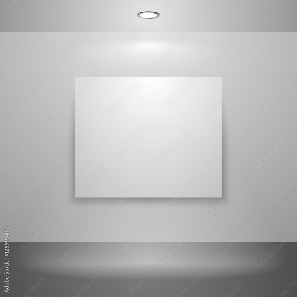 Blank picture on the wall