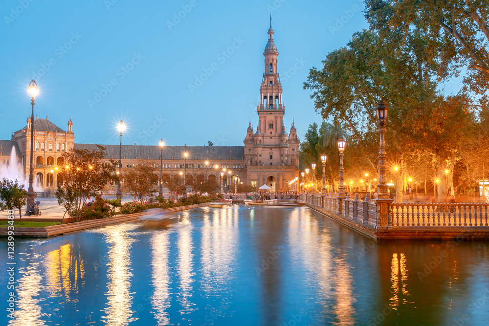 Fototapeta premium Seville. Spanish Square.