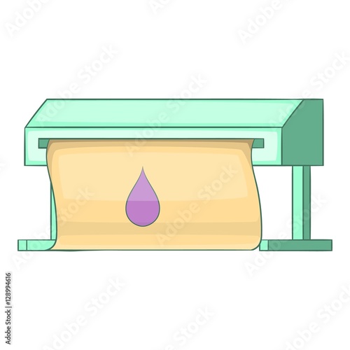 Plotter icon. Cartoon illustration of plotter vector icon for web design
