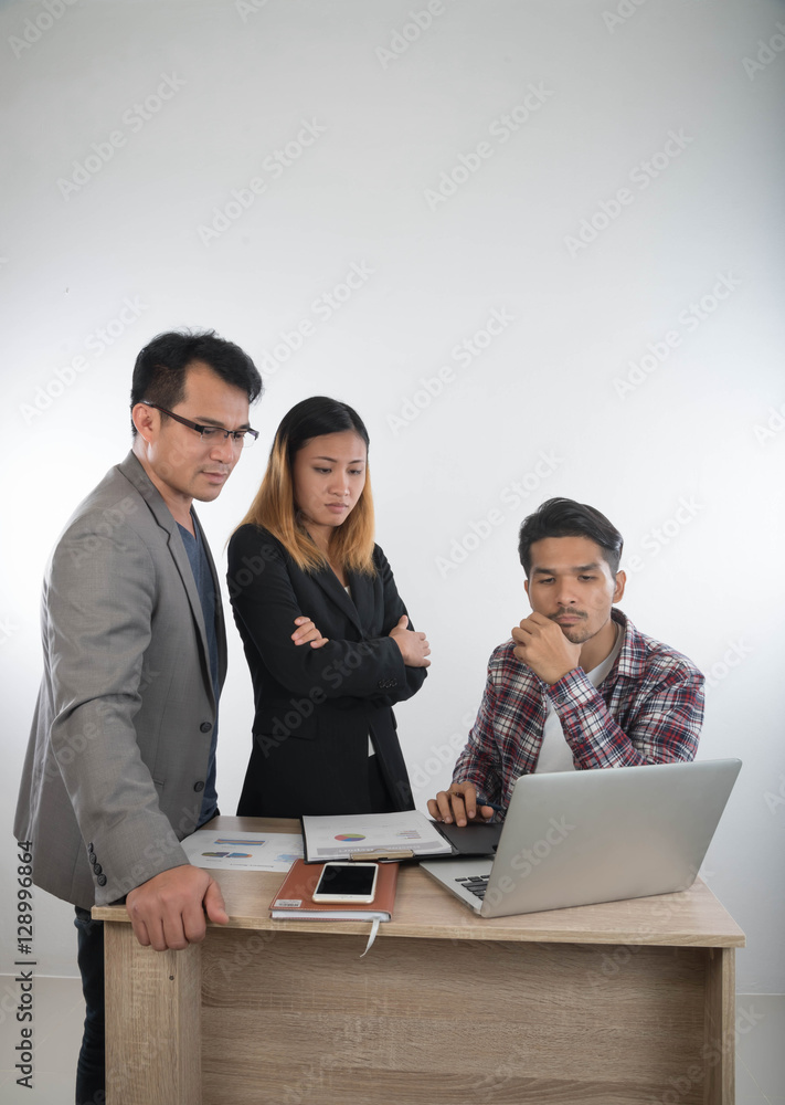young group business meeting working together at office young group business meeting working together at office