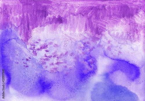 Purple and blue watercolor abstract background. Background for design