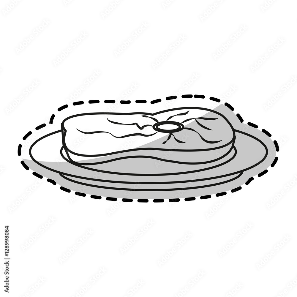 Meat icon. Healthy organic fresh and natural food theme. Isolated design. Vector illustration Meat icon. Healthy organic fresh and natural food theme. Isolated design. Vector illustration