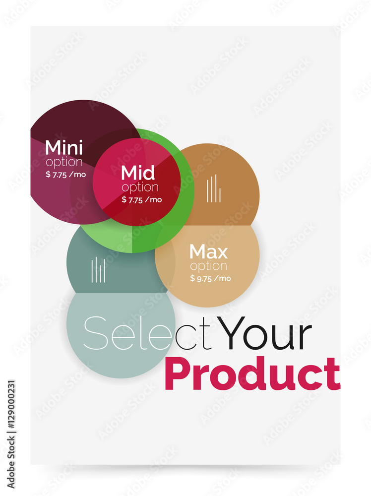 Option select infographic banner Option select infographic banner