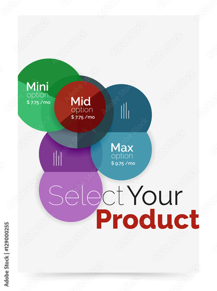 Option select infographic banner Option select infographic banner