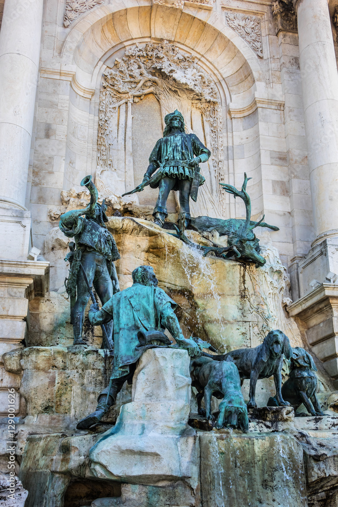 Fountain Hunt of King Matthias (1904). Budapest, Hungary.