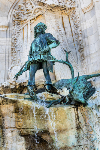 Fountain Hunt of King Matthias (1904). Budapest, Hungary. photo