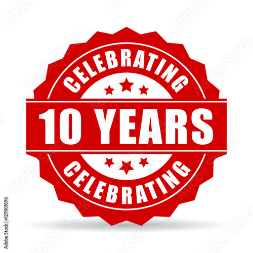10 years anniversary celebrating icon