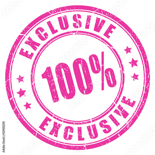 Exclusive rubber vector stamp